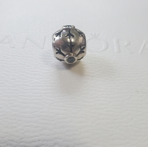 Pandora Snowflake Blue CZ Charm Retired - Picture 6 of 7